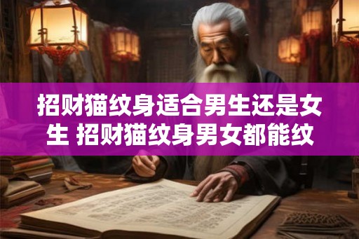 招财猫纹身适合男生还是女生 招财猫纹身男女都能纹吗
