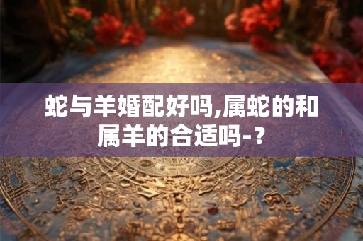 蛇与羊婚配好吗,属蛇的和属羊的合适吗-？