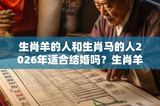 生肖羊的人和生肖马的人2026年适合结婚吗？生肖羊2026年什么时候结婚好？