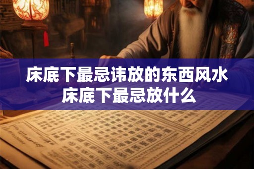 床底下最忌讳放的东西风水 床底下最忌放什么 床底下最忌讳放的东西风水 床底下最忌放什么