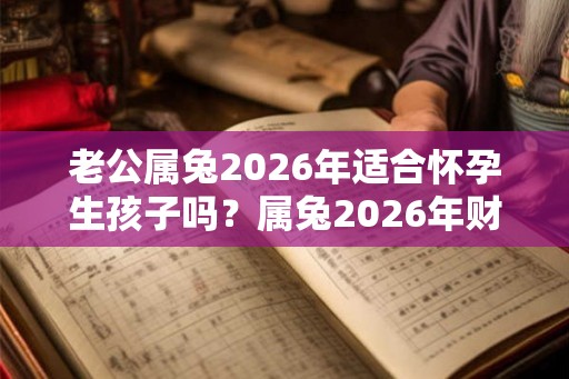 老公属兔2026年适合怀孕生孩子吗？属兔2026年财运好吗？