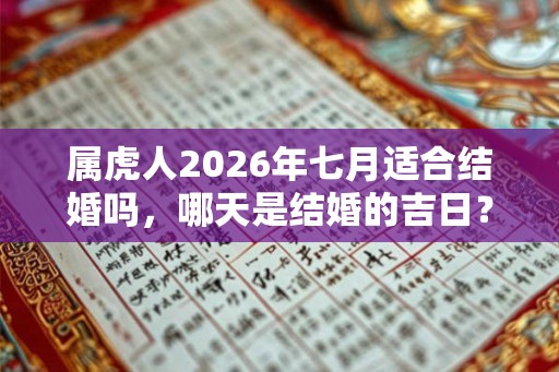属虎人2026年七月适合结婚吗，哪天是结婚的吉日？