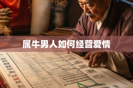 属牛男人如何经营爱情