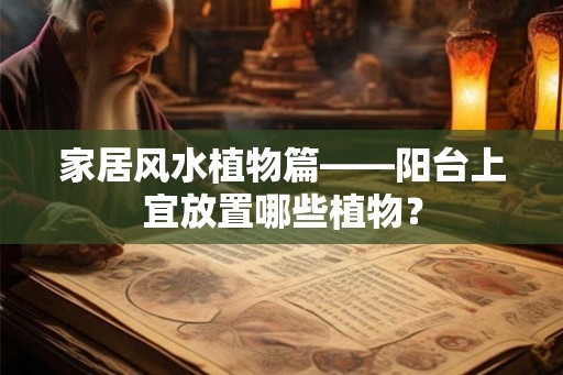 家居风水植物篇——阳台上宜放置哪些植物？