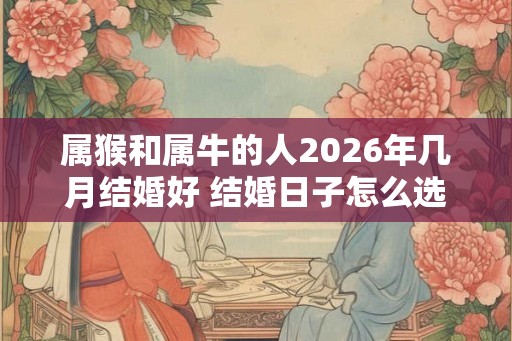 属猴和属牛的人2026年几月结婚好 结婚日子怎么选吉利