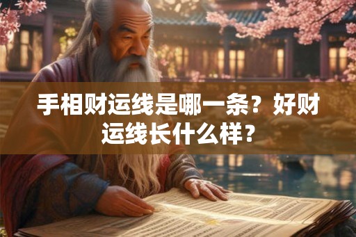 手相财运线是哪一条？好财运线长什么样？