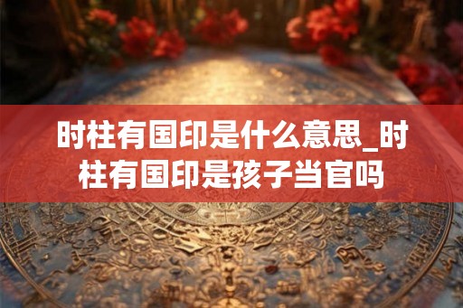 时柱有国印是什么意思_时柱有国印是孩子当官吗