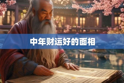 中年财运好的面相
