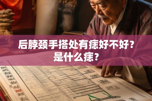 后脖颈手搭处有痣好不好？是什么痣？