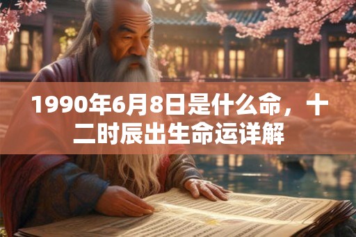 1990年6月8日是什么命，十二时辰出生命运详解