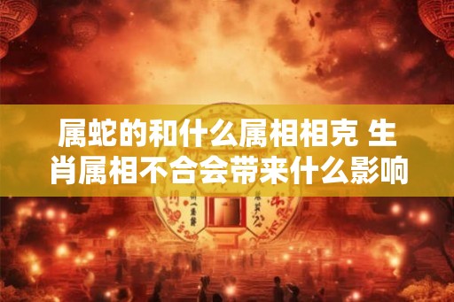 属蛇的和什么属相相克 生肖属相不合会带来什么影响