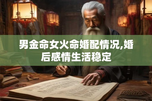 男金命女火命婚配情况,婚后感情生活稳定