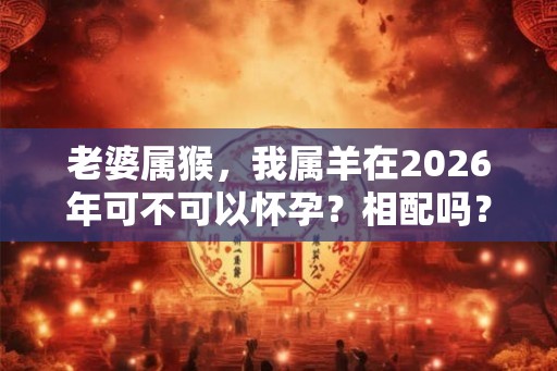 老婆属猴,我属羊在2026年可不可以怀孕?相配吗? 老婆属猴,我属羊在2026年可不可以怀孕?相配吗?