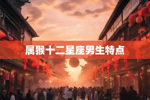 属猴十二星座男生特点