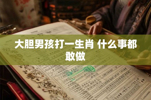 大胆男孩打一生肖 什么事都敢做