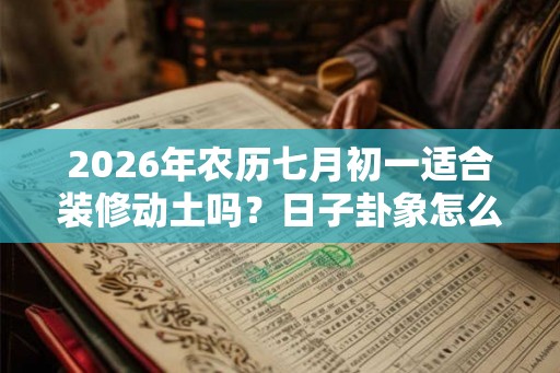 2026年农历七月初一适合装修动土吗？日子卦象怎么样？