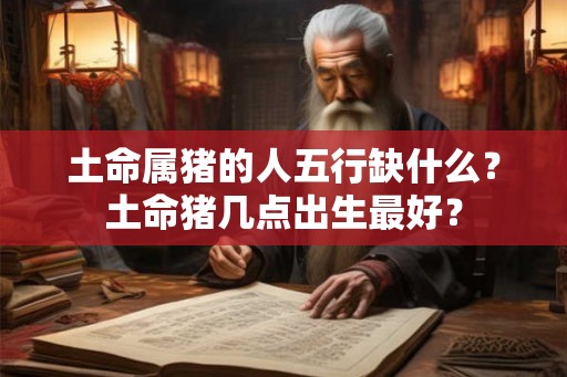 土命属猪的人五行缺什么?土命猪几点出生最好? 土命属猪的人五行缺什么?土命猪几点出生最好?