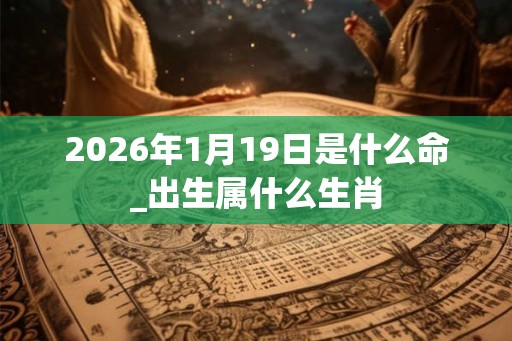 2026年1月19日是什么命_出生属什么生肖