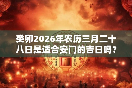 癸卯2026年农历三月二十八日是适合安门的吉日吗? 癸卯2026年农历三月二十八日是适合安门的吉日吗?
