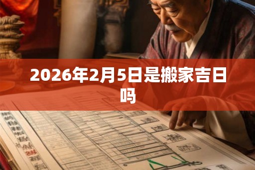 2026年2月5日是搬家吉日吗 2026年2月5日是搬家吉日吗