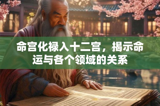 命宫化禄入十二宫,揭示命运与各个领域的关系 命宫化禄入十二宫,揭示命运与各个领域的关系
