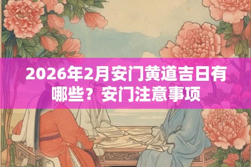 2026年2月安门黄道吉日有哪些？安门注意事项