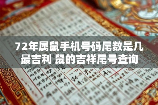 72年属鼠手机号码尾数是几最吉利 鼠的吉祥尾号查询 72年属鼠手机号码尾数是几最吉利 鼠的吉祥尾号查询