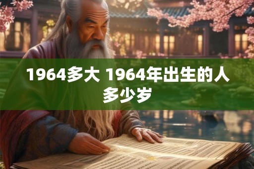 1964多大 1964年出生的人多少岁