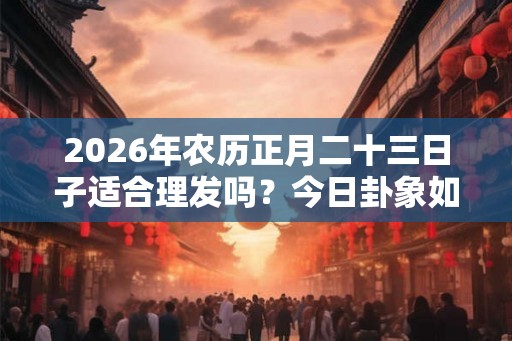 2026年农历正月二十三日子适合理发吗？今日卦象如何？