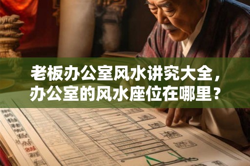 老板办公室风水讲究大全，办公室的风水座位在哪里？