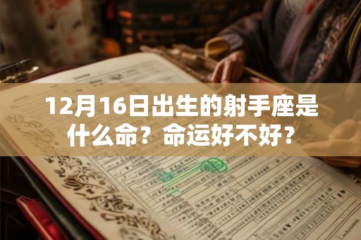 12月16日出生的射手座是什么命?命运好不好? 12月16日出生的射手座是什么命?命运好不好?