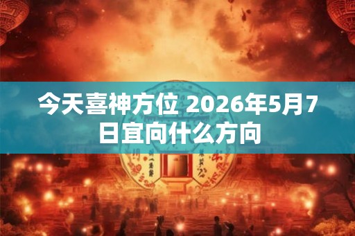 今天喜神方位 2026年5月7日宜向什么方向 今天喜神方位 2026年5月7日宜向什么方向