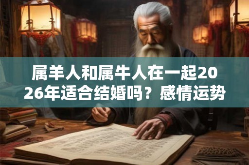 属羊人和属牛人在一起2026年适合结婚吗？感情运势如何？