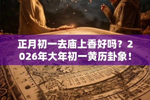 正月初一去庙上香好吗？2026年大年初一黄历卦象！