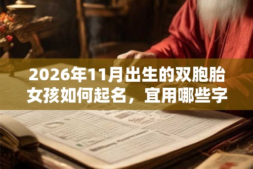 2026年11月出生的双胞胎女孩如何起名，宜用哪些字