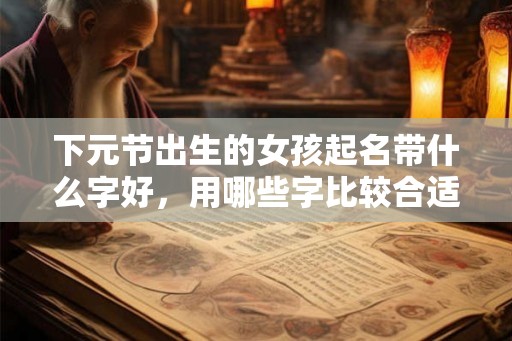 下元节出生的女孩起名带什么字好，用哪些字比较合适