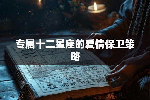 专属十二星座的爱情保卫策略