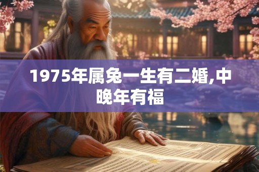 1975年属兔一生有二婚,中晚年有福 1975年属兔一生有二婚,中晚年有福