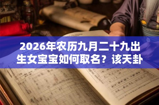 2026年农历九月二十九出生女宝宝如何取名？该天卦象好吗？