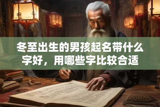 冬至出生的男孩起名带什么字好，用哪些字比较合适