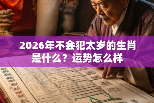 2026年不会犯太岁的生肖是什么？运势怎么样