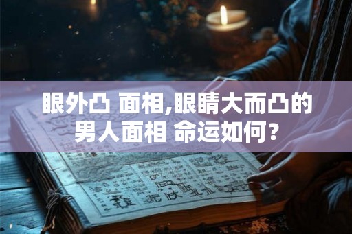 眼外凸 面相,眼睛大而凸的男人面相 命运如何？