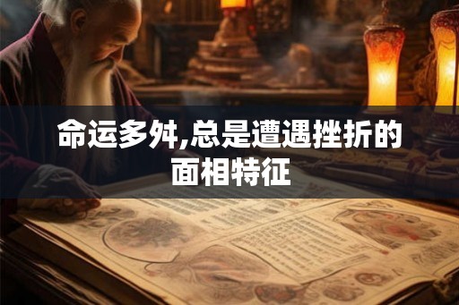 命运多舛,总是遭遇挫折的面相特征
