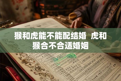 猴和虎能不能配结婚  虎和猴合不合适婚姻
