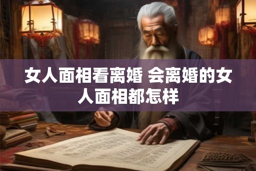 女人面相看离婚 会离婚的女人面相都怎样