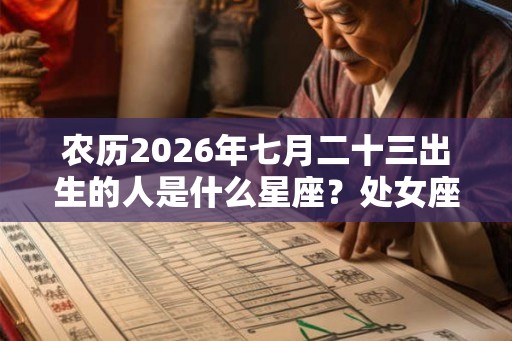 农历2026年七月二十三出生的人是什么星座？处女座和什么星座最不配？