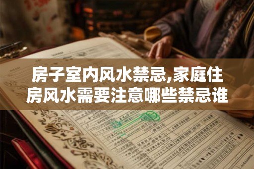 房子室内风水禁忌,家庭住房风水需要注意哪些禁忌谁了解
