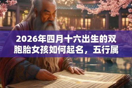 2026年四月十六出生的双胞胎女孩如何起名，五行属什么