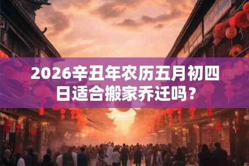 2026辛丑年农历五月初四日适合搬家乔迁吗？