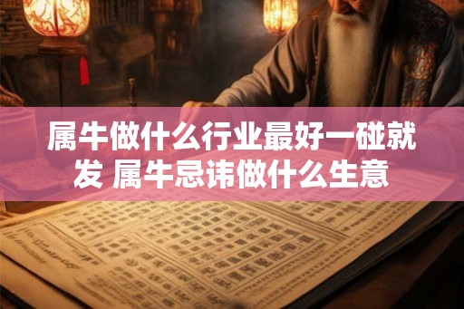 属牛做什么行业最好一碰就发 属牛忌讳做什么生意 属牛做什么行业最好一碰就发 属牛忌讳做什么生意
